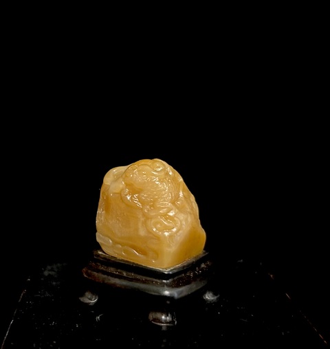 古玩雜項壽山田黃石印章拍賣,當前價格200元