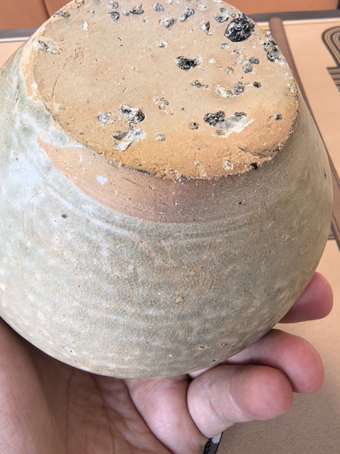 古玩陶瓷南北朝時期越窯青瓷四系罐拍賣,當前價格5980元