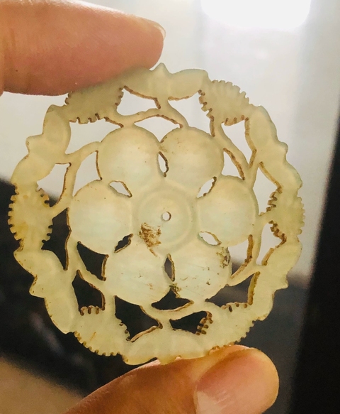 古玩玉器玉花佩真品鑒賞圖