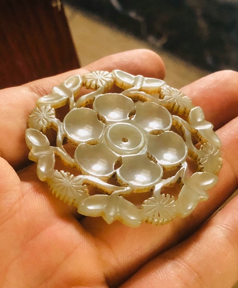 古玩玉器玉花佩真品鑒賞圖