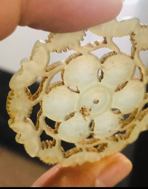 古玩玉器玉花佩真品鑒賞圖