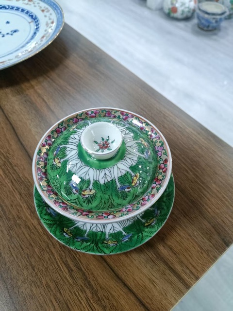 古玩陶瓷 三才蓋杯真品鑒賞圖