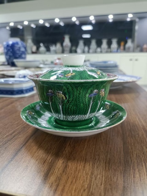 古玩陶瓷 三才蓋杯真品鑒賞圖