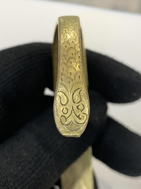 古玩雜項宋遼包金銀手鐲真品鑒賞圖