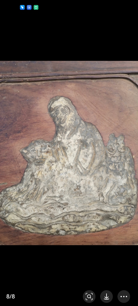 古玩雜項雕花板真品鑒賞圖