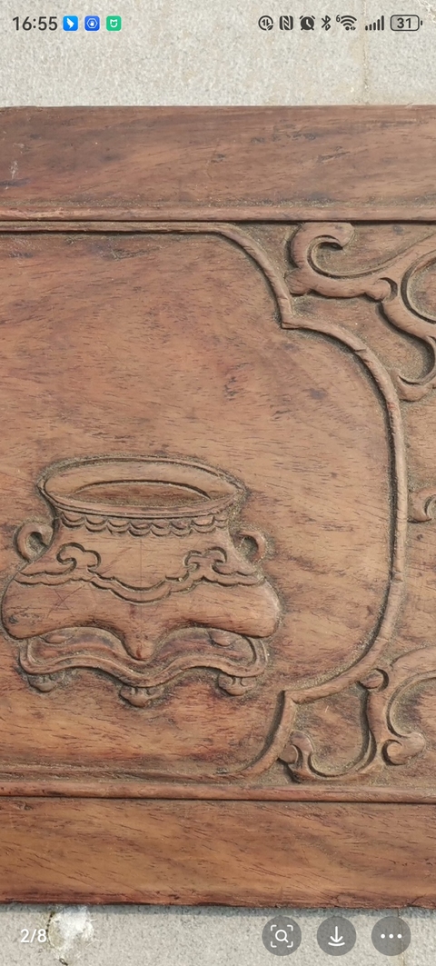 古玩雜項雕花板真品鑒賞圖