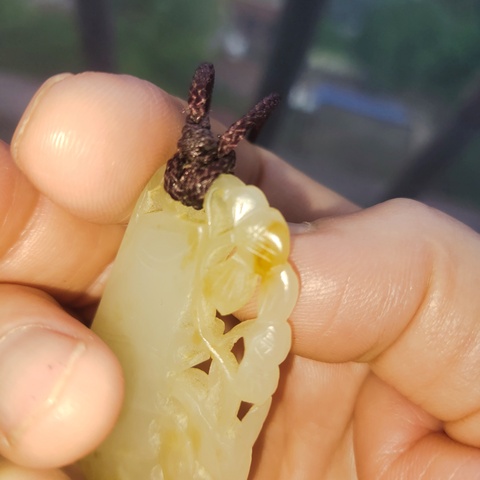 古玩玉器竹節佩真品鑒賞圖