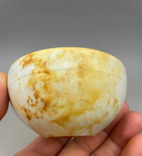 古玩陶瓷宋代湖田窯影青簡易盞托拍賣,當前價格22000元