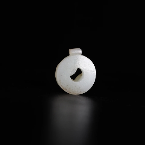 古玩玉器和田玉雕“螭龍紋璧”真品鑒賞圖