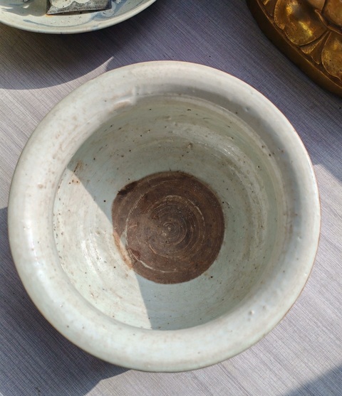 古玩陶瓷清康熙青花云龍趕珠紋香爐真品鑒賞圖