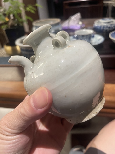 古玩陶瓷清代白釉三系真品鑒賞圖