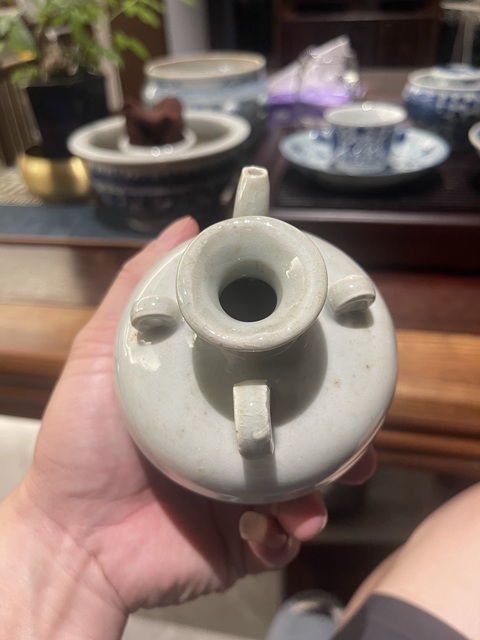 古玩陶瓷清代白釉三系真品鑒賞圖