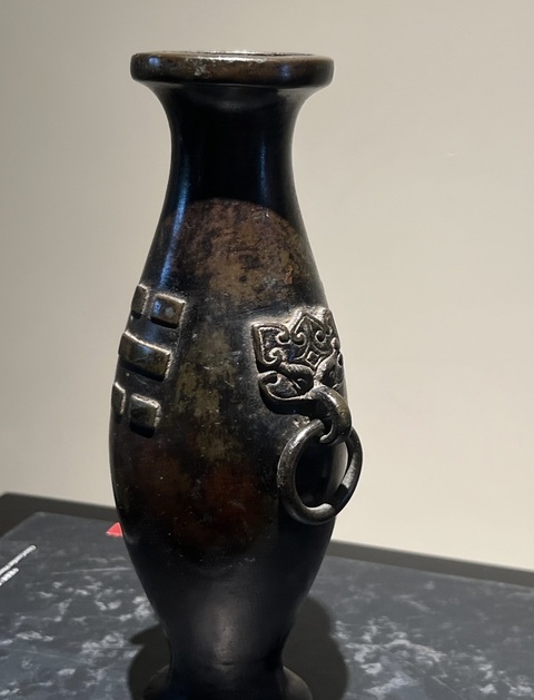 古玩銅器銅瓶真品鑒賞圖