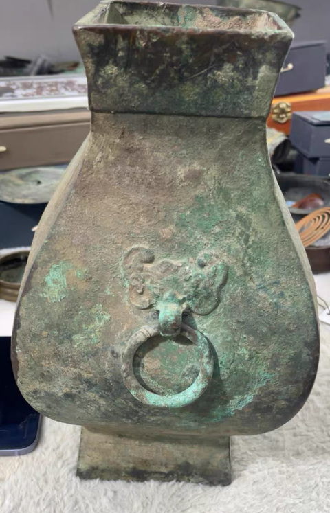 古玩銅器銅鈁真品鑒賞圖