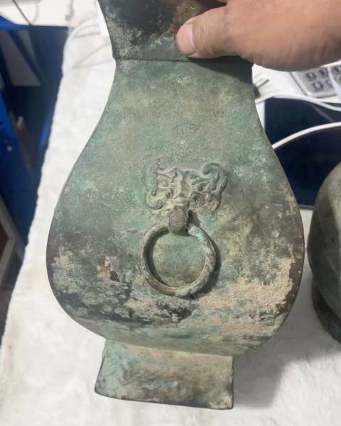 古玩銅器銅鈁真品鑒賞圖