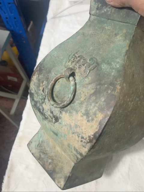 古玩銅器銅鈁真品鑒賞圖