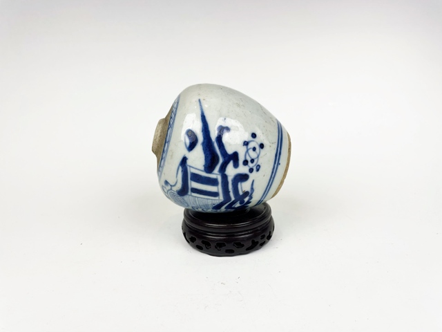 古玩陶瓷清中期·青花花卉罐拍賣,當(dāng)前價格0元