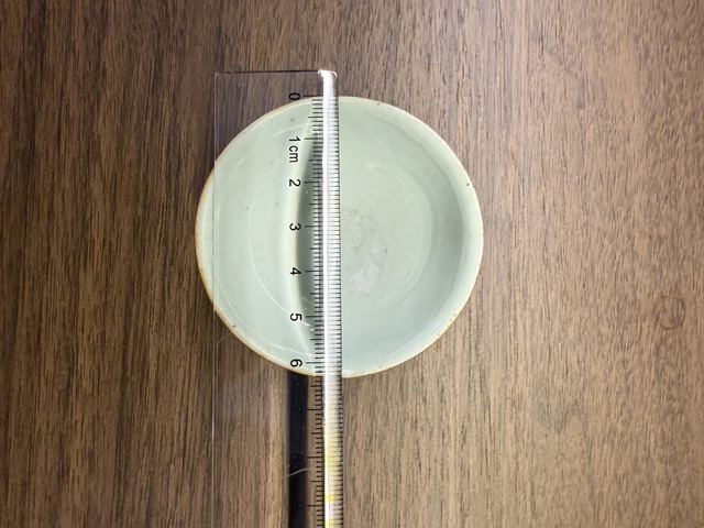 古玩陶瓷清中期豆青釉茶杯拍賣,當(dāng)前價(jià)格188元