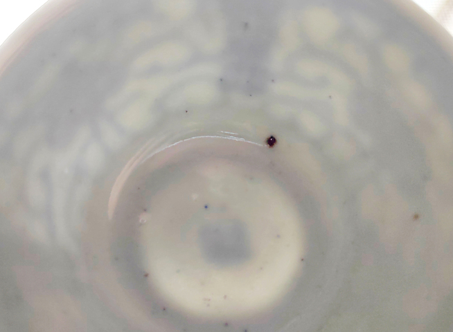 古玩陶瓷青花淡描花卉紋茶杯真品鑒賞圖