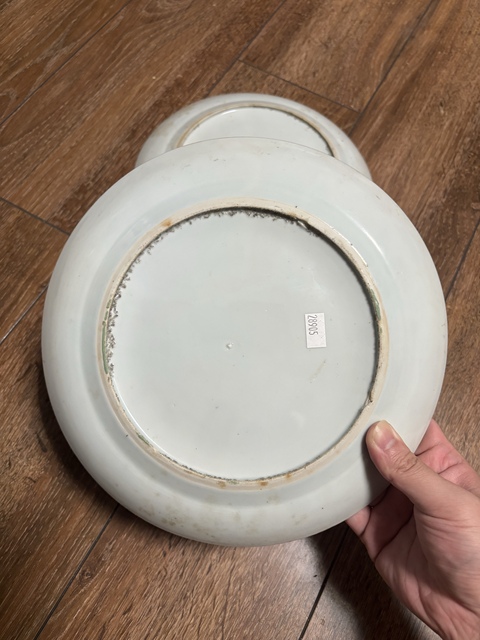古玩陶瓷廣彩人物故事紋盤真品鑒賞圖