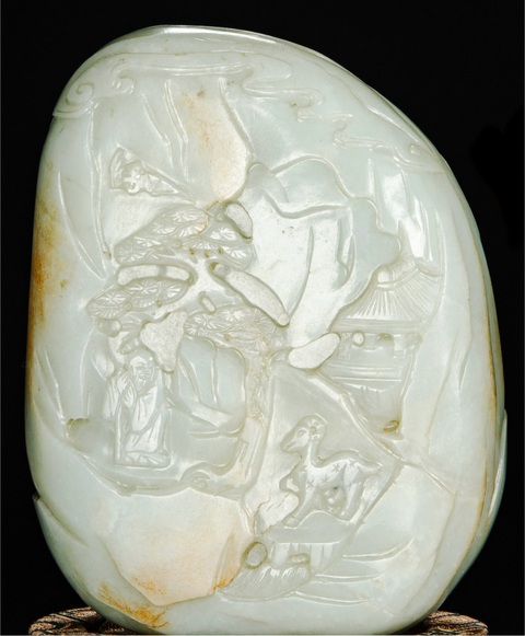 古玩玉器山子真品鑒賞圖