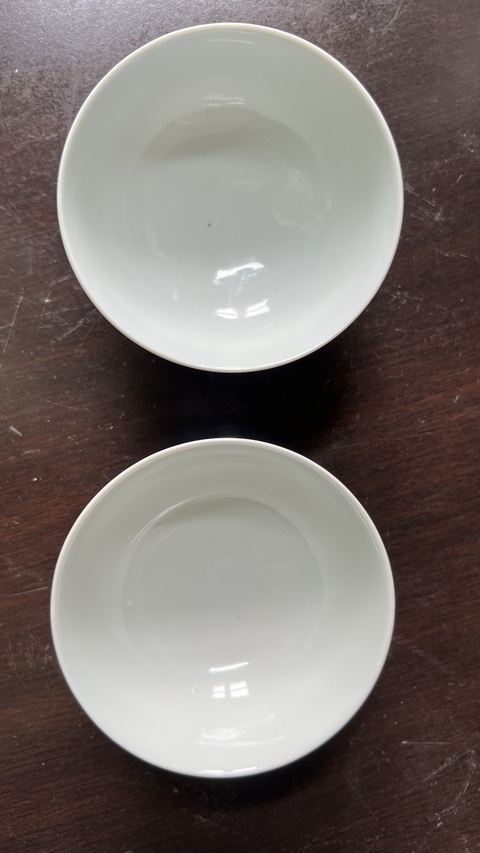 古玩陶瓷憑圖看清光緒霽藍釉碗真品鑒賞圖