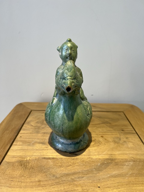 古玩陶瓷宋遼·童子馭鳳壺真品鑒賞圖