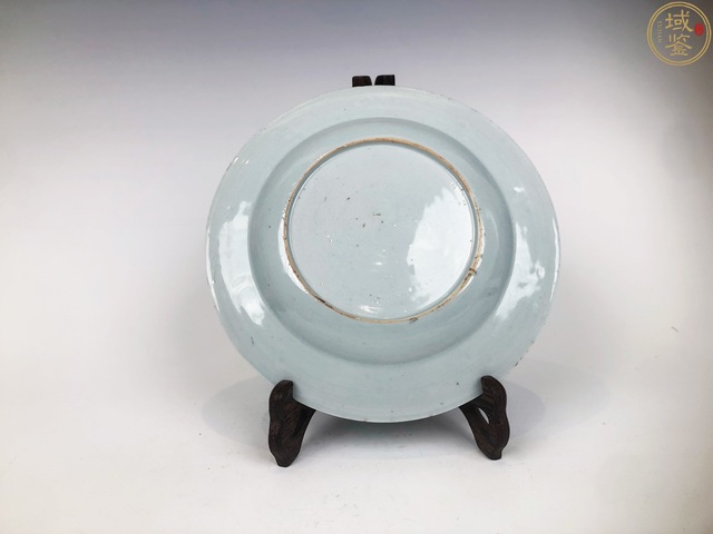 古玩陶瓷康熙·青花金彩鶴紋盤真品鑒賞圖
