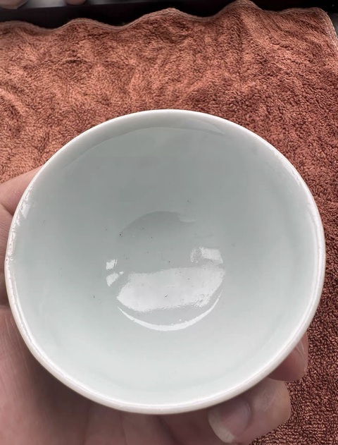 古玩陶瓷團龍紋青花杯真品鑒賞圖
