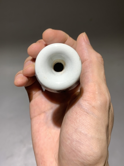 古玩陶瓷青花花卉紋玉壺春瓶真品鑒賞圖