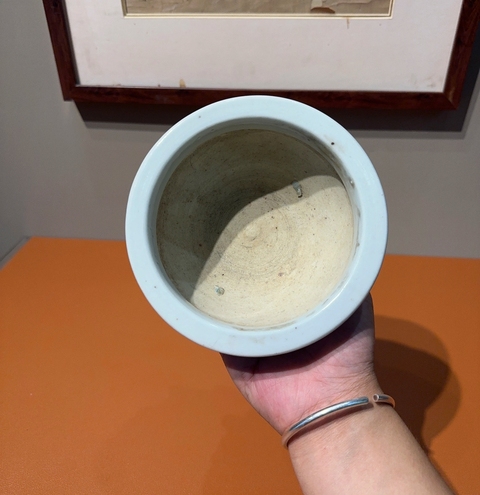 古玩陶瓷拐子龍紋青花香爐真品鑒賞圖