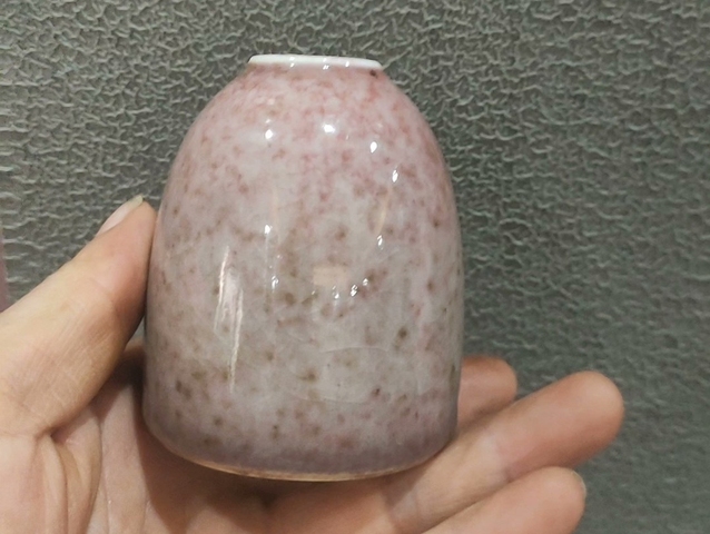古玩陶瓷豇豆紅水盂真品鑒賞圖