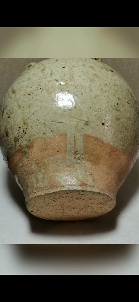 古玩陶瓷越窯青釉四系罐真品鑒賞圖