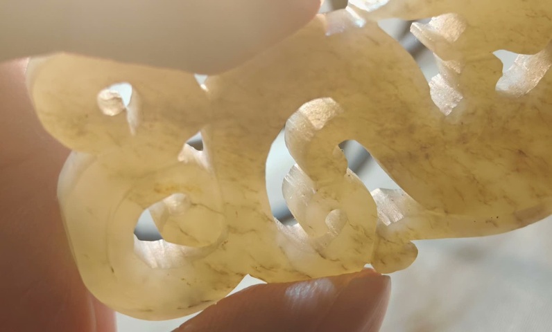 古玩玉器玉龍型件真品鑒賞圖