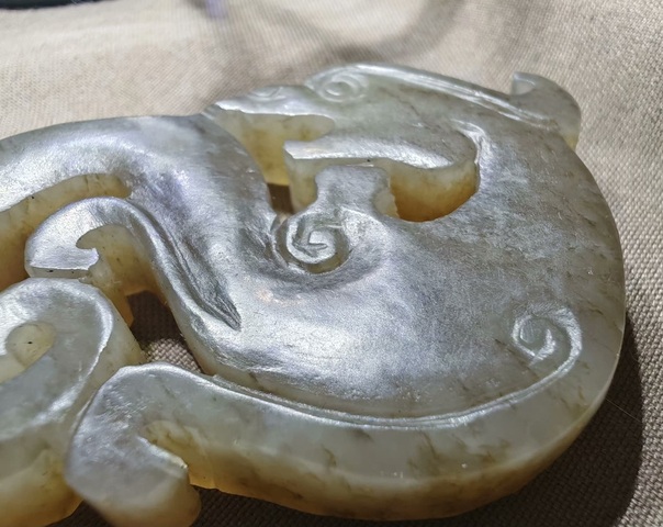 古玩玉器玉龍型件真品鑒賞圖