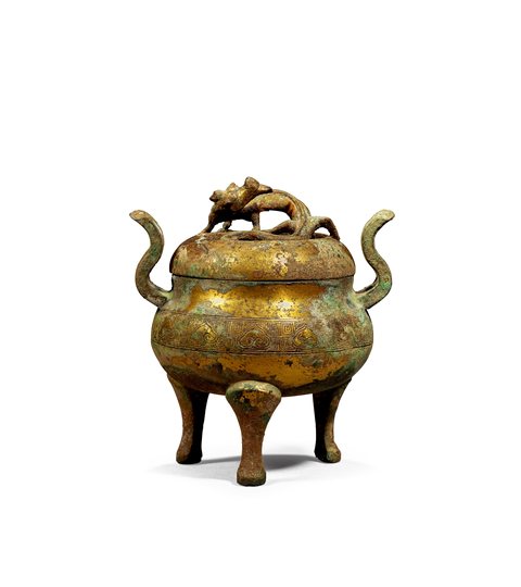 古玩銅器蟠龍?chǎng)探鸸倜倍κ綘t真品鑒賞圖