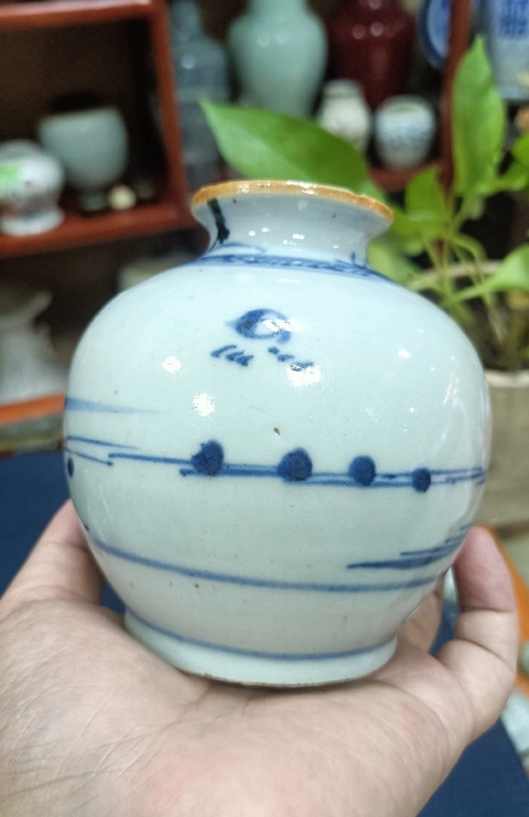 古玩陶瓷乾隆青花小罐拍賣,當前價格980元
