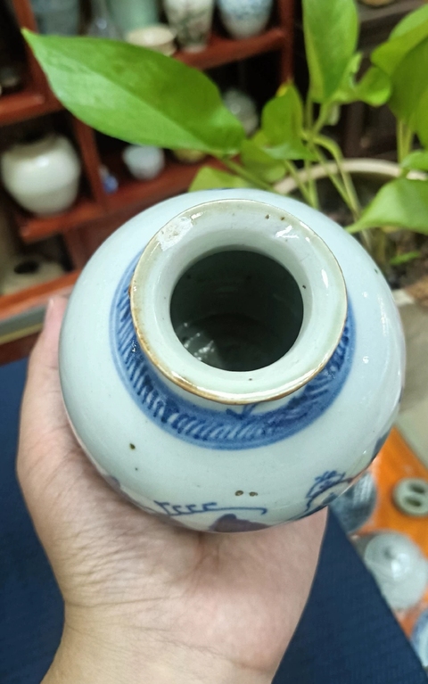 古玩陶瓷乾隆青花小罐拍賣,當前價格980元