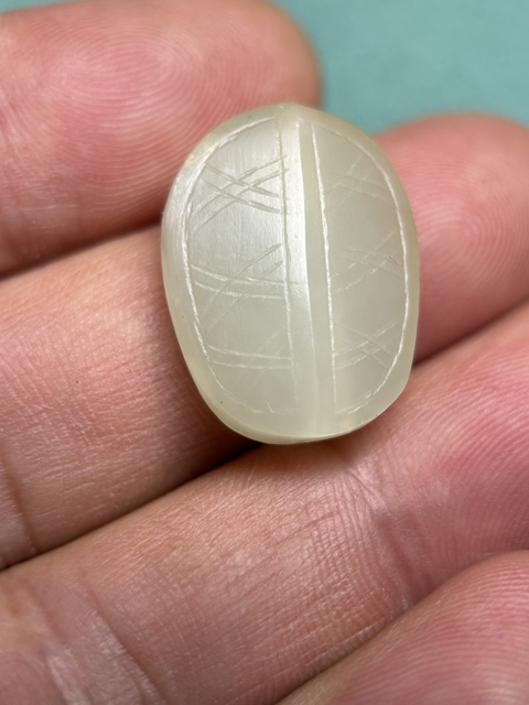 古玩玉器漢代白玉龜背珠拍賣,當(dāng)前價(jià)格7600元