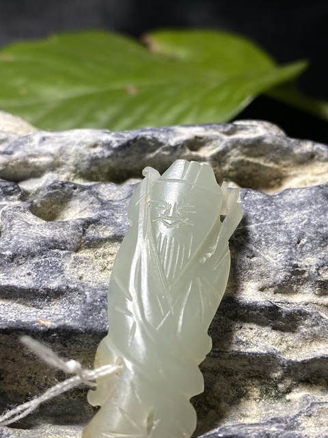 古玩玉器(一口價放漏)清代和田玉雕“壽星”拍賣,當前價格800元