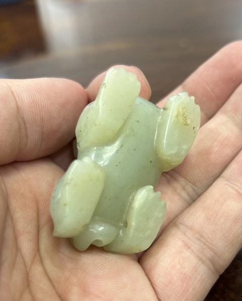 古玩玉器和田玉雕“瑞獸”擺件真品鑒賞圖