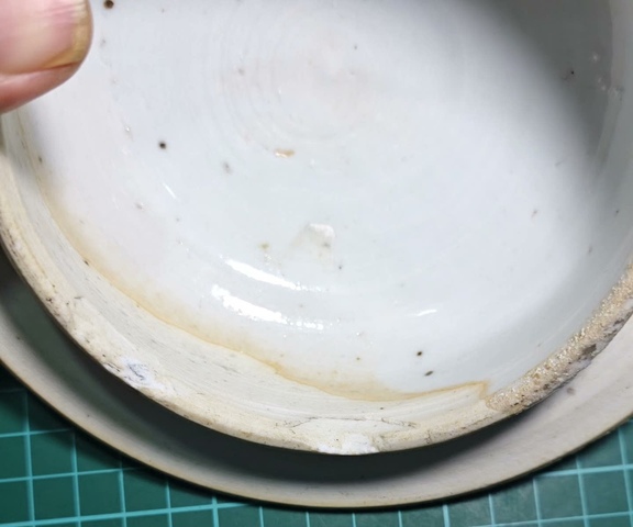 古玩陶瓷青花五彩花卉紋蓋真品鑒賞圖