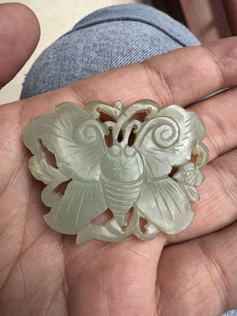 古玩玉器和田玉雕“蝴蝶佩”真品鑒賞圖