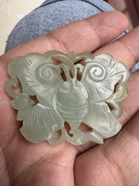 古玩玉器和田玉雕“蝴蝶佩”真品鑒賞圖
