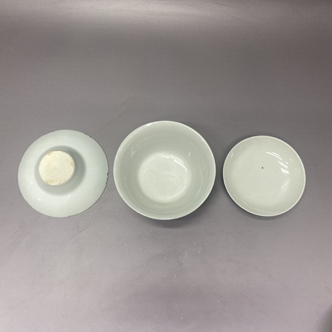 古玩陶瓷綠松石釉三才蓋杯真品鑒賞圖