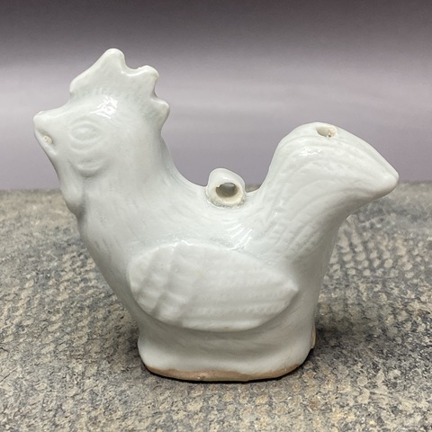 古玩陶瓷文房大雞青釉水滴真品鑒賞圖