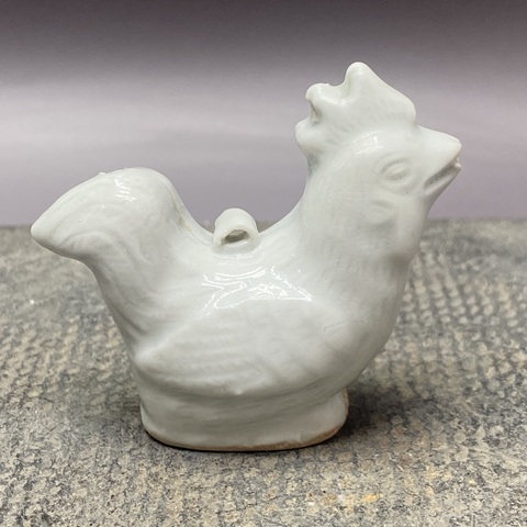 古玩陶瓷文房大雞青釉水滴真品鑒賞圖