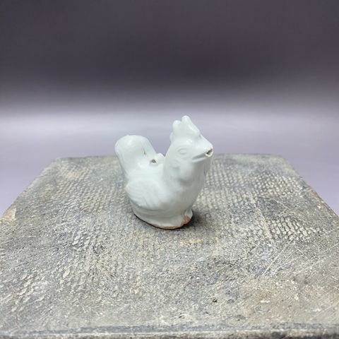 古玩陶瓷文房大雞青釉水滴真品鑒賞圖