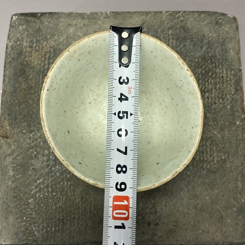 古玩陶瓷清中期·豆青釉·茶杯拍賣，當前價格129元