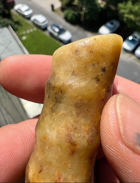 古玩玉器仿古玉管真品鑒賞圖